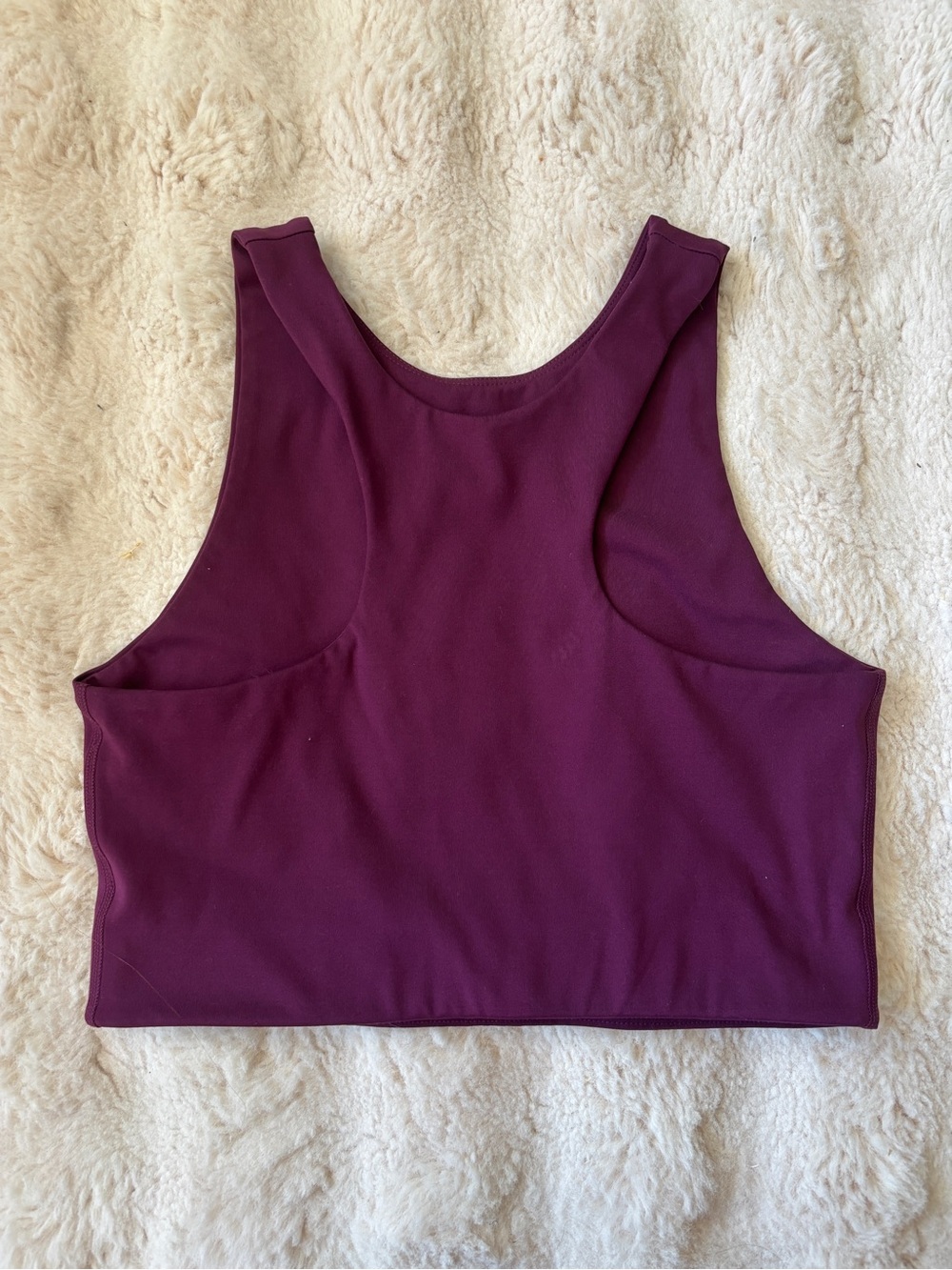 girlfriend collective Plum Dylan Tank Bra - Picture 2 of 3